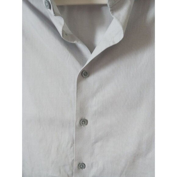 Charles Tyrwhitt Mens Dress Shirt Classic Fit Button Up Long Sleeve Gray 16,5/36 - Picture 4 of 6